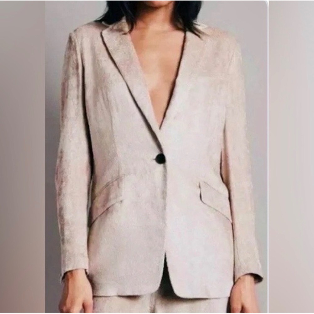 Rag & Bone Margot Corduroy Blazer Pearl White NWT Tailored‎ Jacket Size 8